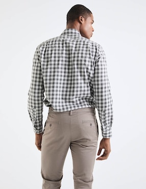 Camisa casual Scappino de algodón manga larga para hombre