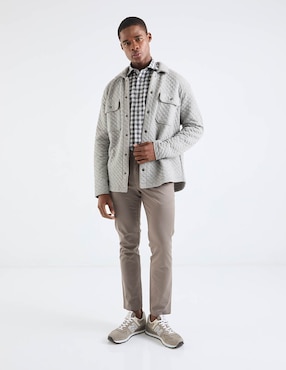 Camisa casual Scappino de algodón manga larga para hombre