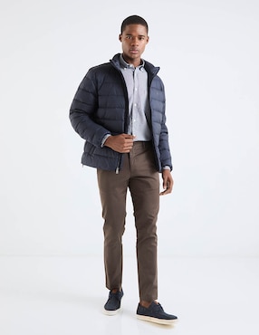 Camisa casual Scappino de algodón manga larga para hombre