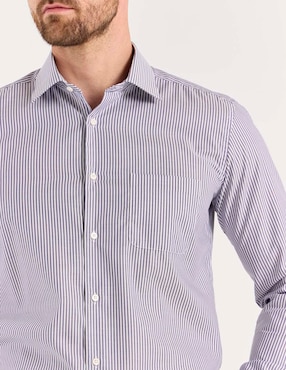 Camisa de vestir Scappino de algodón manga larga para hombre