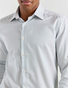 Camisa casual Scappino de algodón manga larga para hombre