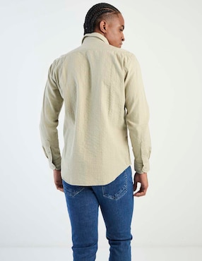 Camisa de vestir Scappino de algodón manga larga para hombre