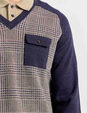 Suéter Brooks Brothers cuello V para hombre
