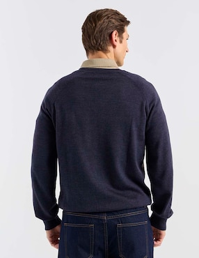 Suéter Brooks Brothers cuello V para hombre