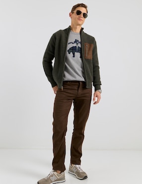 Chamarra casual Brooks Brothers con bolsillos para hombre