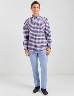 Camisa casual Brooks Brothers de algodón manga larga para hombre
