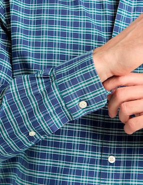 Camisa casual Brooks Brothers de algodón manga larga para hombre
