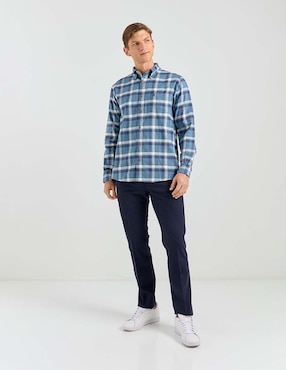 Camisa casual Brooks Brothers de algodón manga larga para hombre
