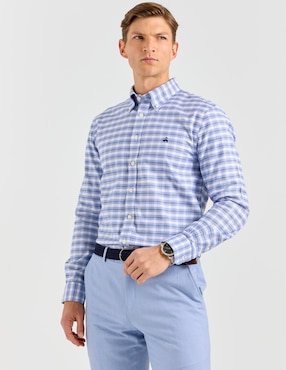 Camisa casual Brooks Brothers de algodón manga larga para hombre