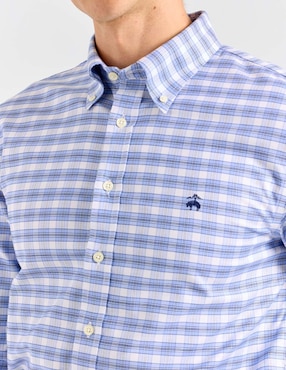 Camisa casual Brooks Brothers de algodón manga larga para hombre