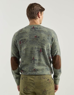 Suéter Brooks Brothers cuello redondo para hombre