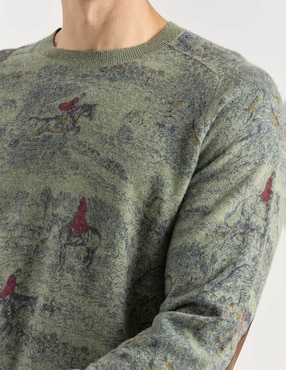 Suéter Brooks Brothers cuello redondo para hombre