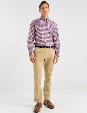 Camisa casual Brooks Brothers de algodón manga larga para hombre