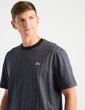 Playera Lacoste Monogram cuello redondo para hombre