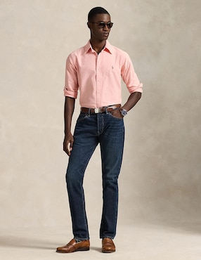 Camisa business casual Polo Ralph Lauren de algodón manga larga para hombre
