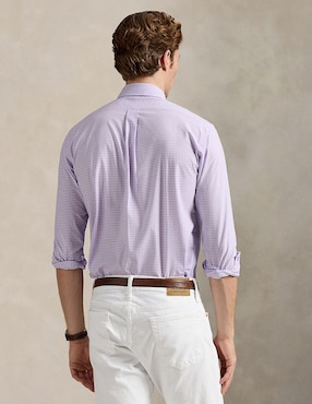 Camisa casual Polo Ralph Lauren de algodón manga corta para hombre