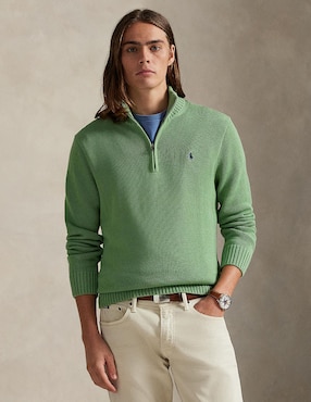 Suéter Polo Ralph Lauren cuello con cierre para hombre