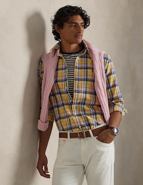 Camisa casual Polo Ralph Lauren manga larga para hombre