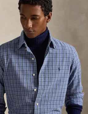 Camisa casual Polo Ralph Lauren de algodón manga larga para hombre