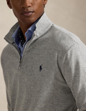Suéter Polo RL cuello con cierre para hombre