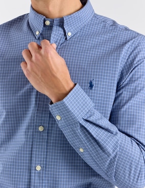 Camisa casual Polo Ralph Lauren de algodón manga larga para hombre