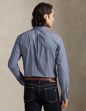 Camisa casual Polo Ralph Lauren de algodón manga larga para hombre