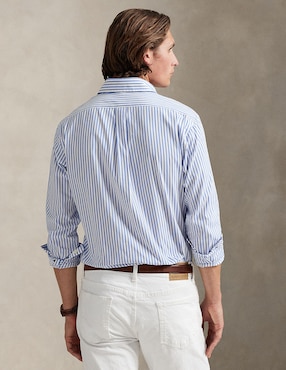Camisa business casual Polo Ralph Lauren de algodón manga larga para hombre