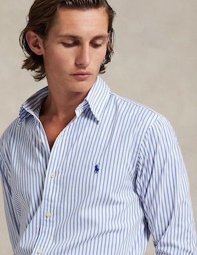 Camisa business casual Polo Ralph Lauren de algodón manga larga para hombre