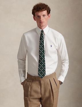 Camisa de vestir Polo Ralph Lauren de algodón manga larga para hombre