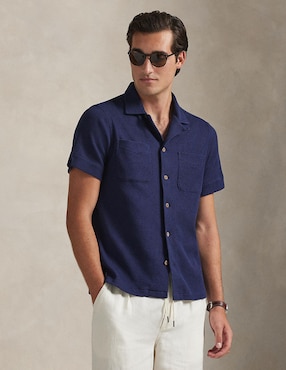 Camisa casual Polo Ralph Lauren de algodón manga corta para hombre