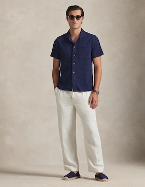 Camisa casual Polo Ralph Lauren de algodón manga corta para hombre