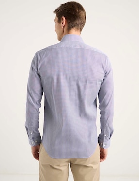 Camisa casual Scappino de algodón manga larga para hombre