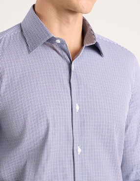Camisa casual Scappino de algodón manga larga para hombre