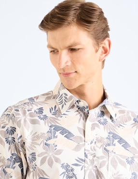 Camisa Nautica casual manga corta para hombre