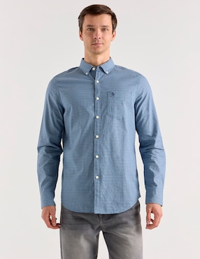 Camisa casual Original Penguin de algodón manga larga para hombre