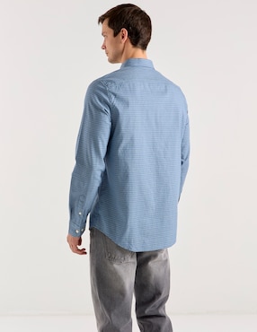 Camisa casual Original Penguin de algodón manga larga para hombre
