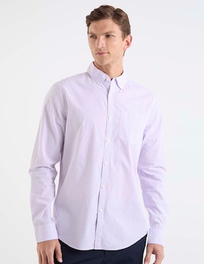 Camisa casual Original Penguin de algodón manga larga para hombre