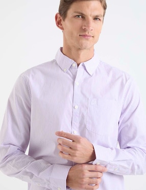 Camisa casual Original Penguin de algodón manga larga para hombre