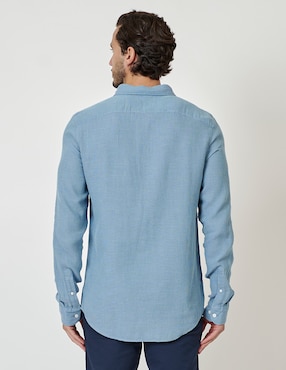 Camisa casual Original Penguin de algodón manga larga para hombre