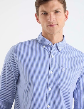 Camisa casual Original Penguin de algodón manga larga para hombre
