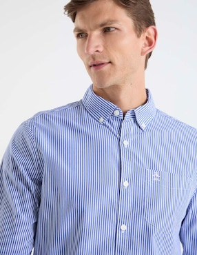 Camisa casual Original Penguin de algodón manga larga para hombre