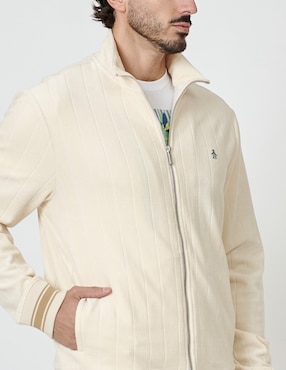 Chamarra casual Original Penguin de algodón con bolsillos para hombre