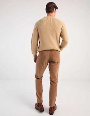 Pantalón casual regular Faherty algodón para hombre