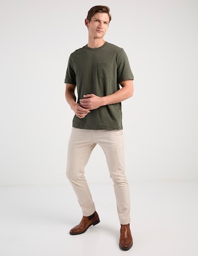Playera Faherty cuello redondo para hombre