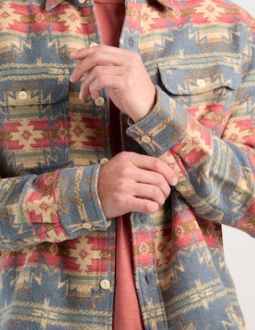 Sobrecamisa casual Faherty de algodón manga larga para hombre
