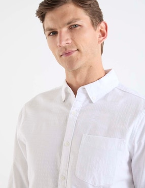 Camisa casual Original Penguin de algodón manga larga para hombre