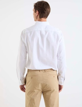 Camisa casual Original Penguin de algodón manga larga para hombre