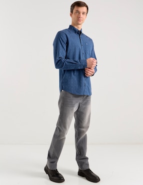 Camisa casual Original Penguin manga larga para hombre