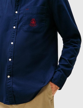 Camisa casual Tommy Hilfiger de algodón manga larga para hombre