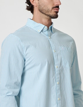 Camisa casual Original Penguin de algodón manga larga para hombre